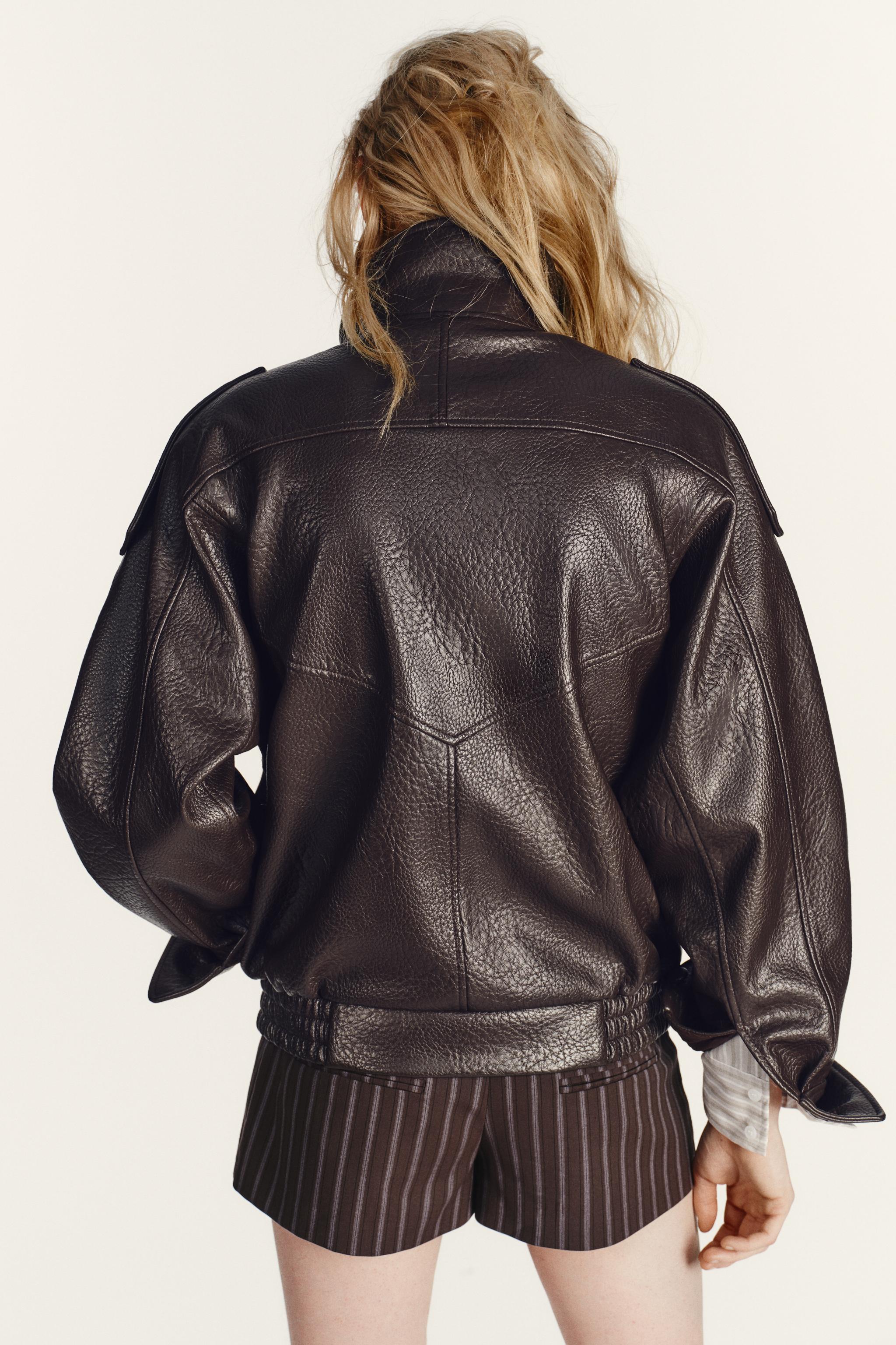 BLOUSON EN MATIÈRE SYNTHÈTIQUE